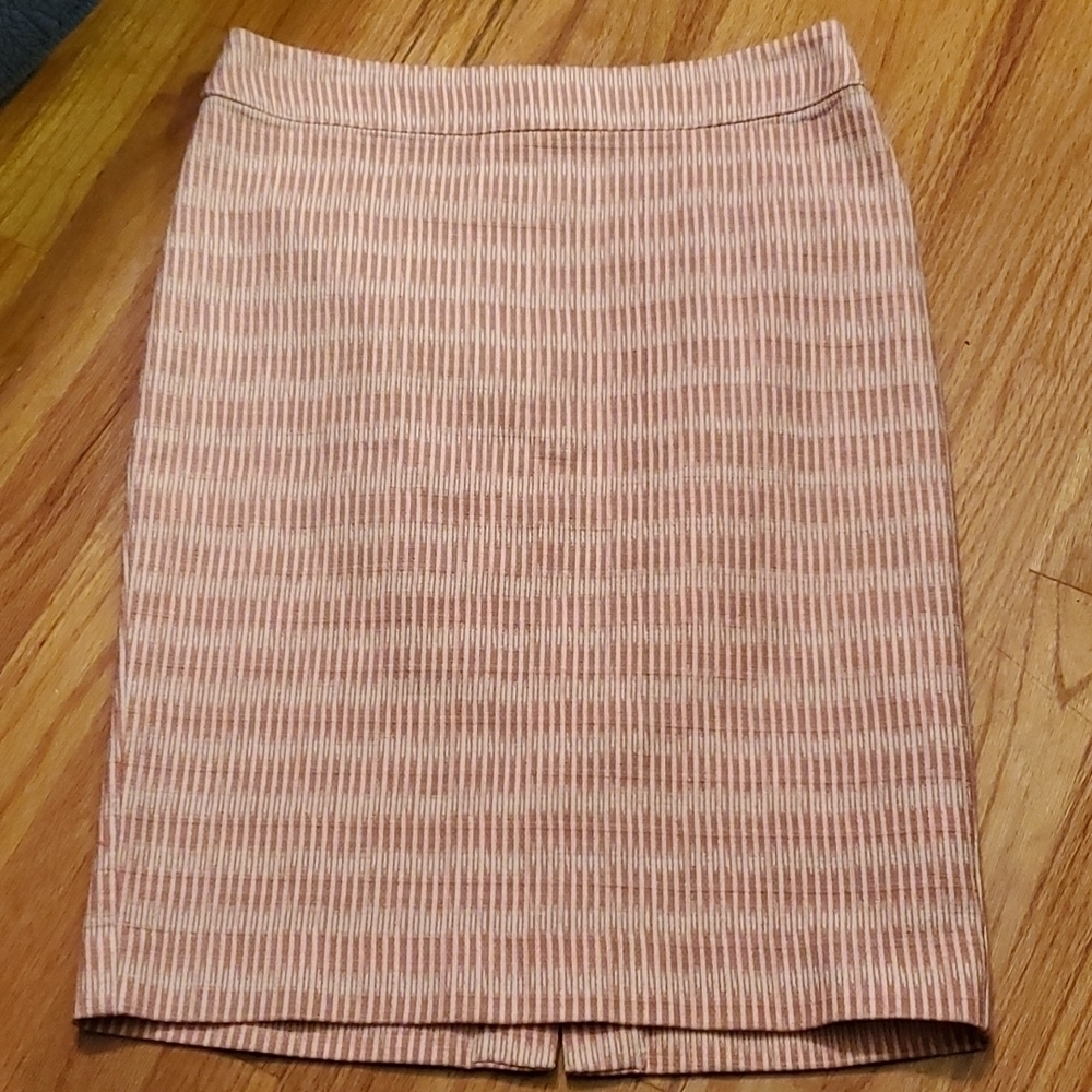 Loft Geometric Cotton Skirt Size 6